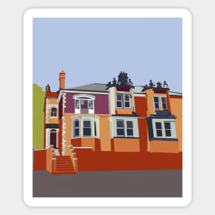 Whitby houses Sticker